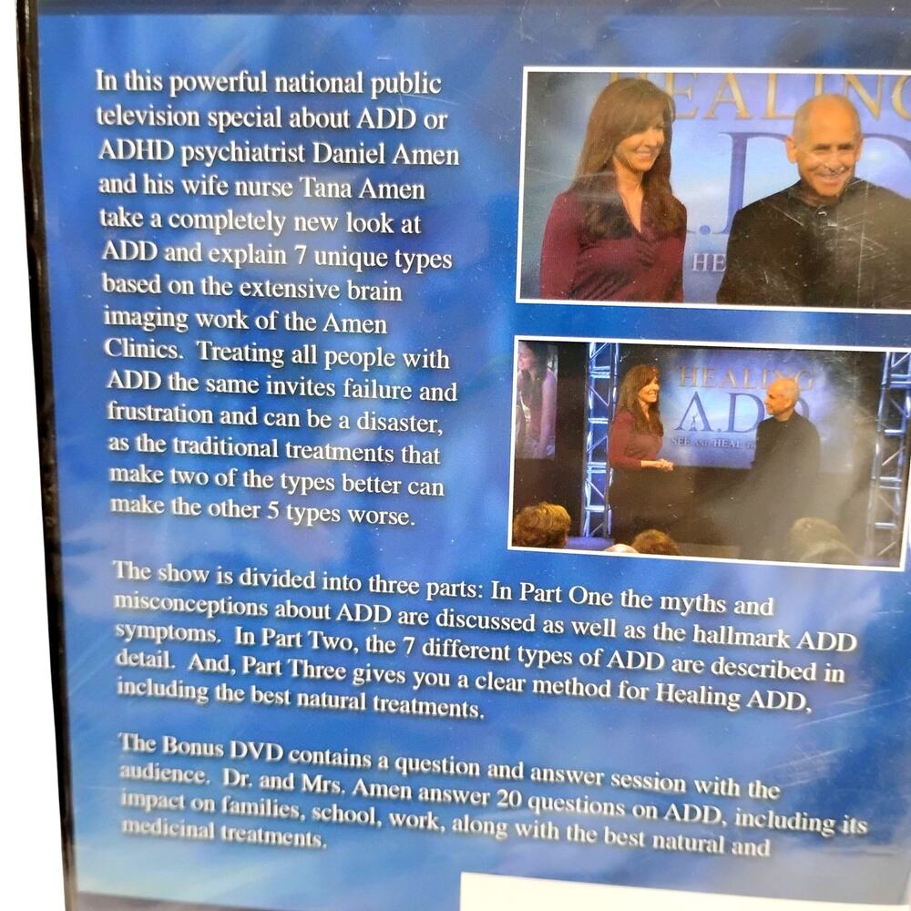 Healing ADD DVD Program 7 Types Explained & Natural Treatments with Bonus Q&A